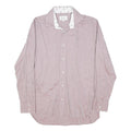 TED BAKER Mens Pink & White Cotton Blend Shirt M Casual Smart Long Sleeve