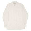 C&A Mens Shirt Cream Striped Long Sleeve S