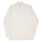 C&A Mens Shirt Cream Striped Long Sleeve S