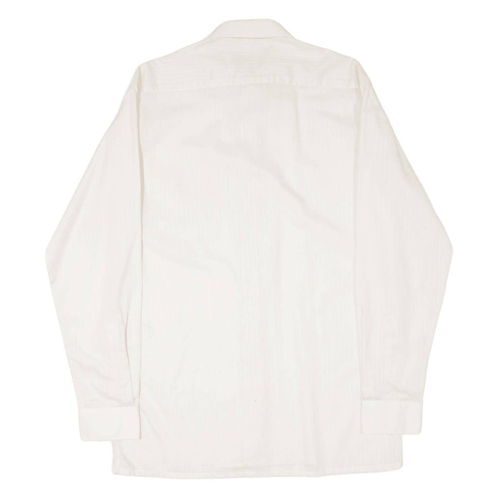 C&A Mens Shirt Cream Striped Long Sleeve S