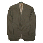 LAUREN RALPH LAUREN Mens Brown & Green Checked Wool Blazer Jacket XL Woven