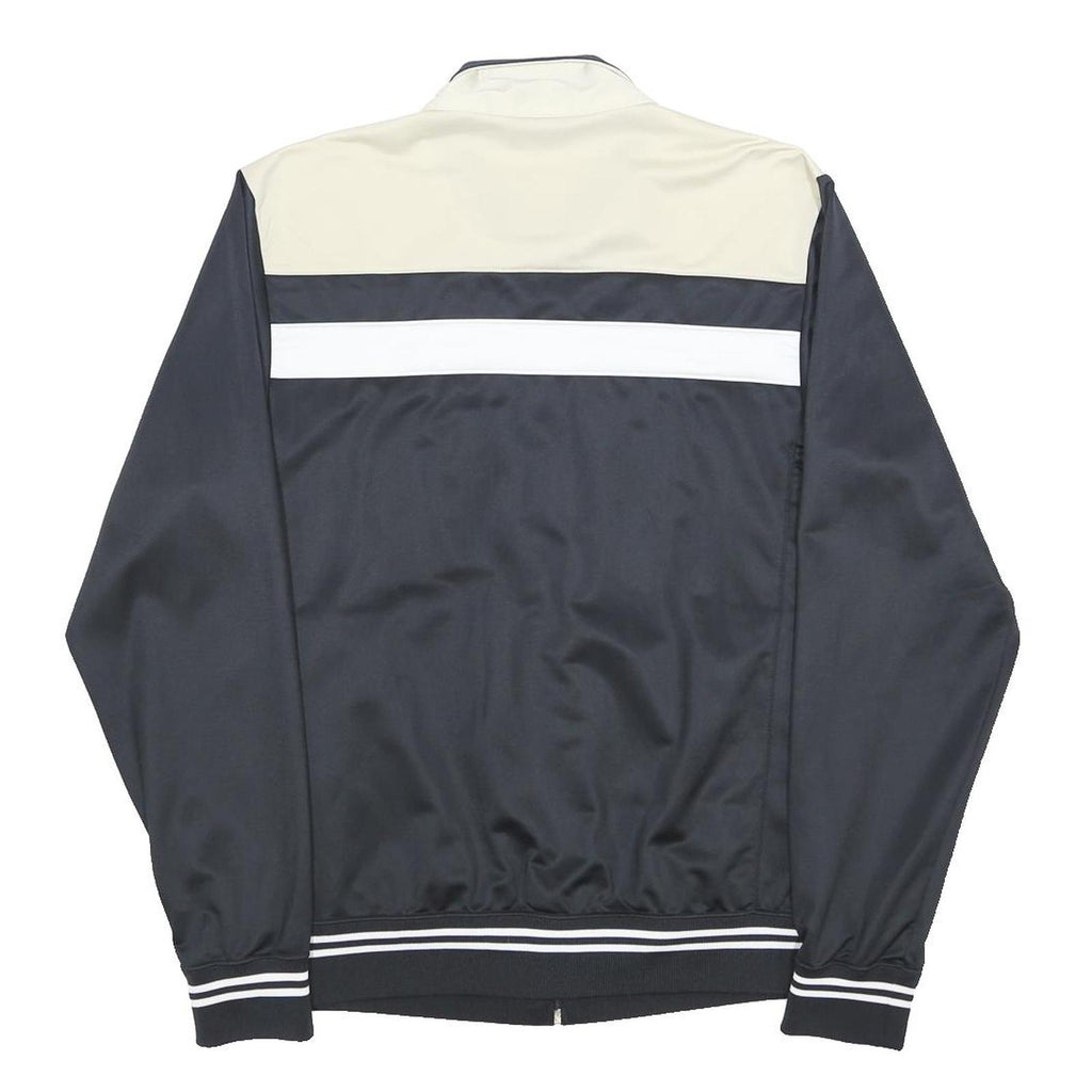 CHAMPION Mens Black & Cream Zip Jacket M Polyester Track Jacket Sportswear