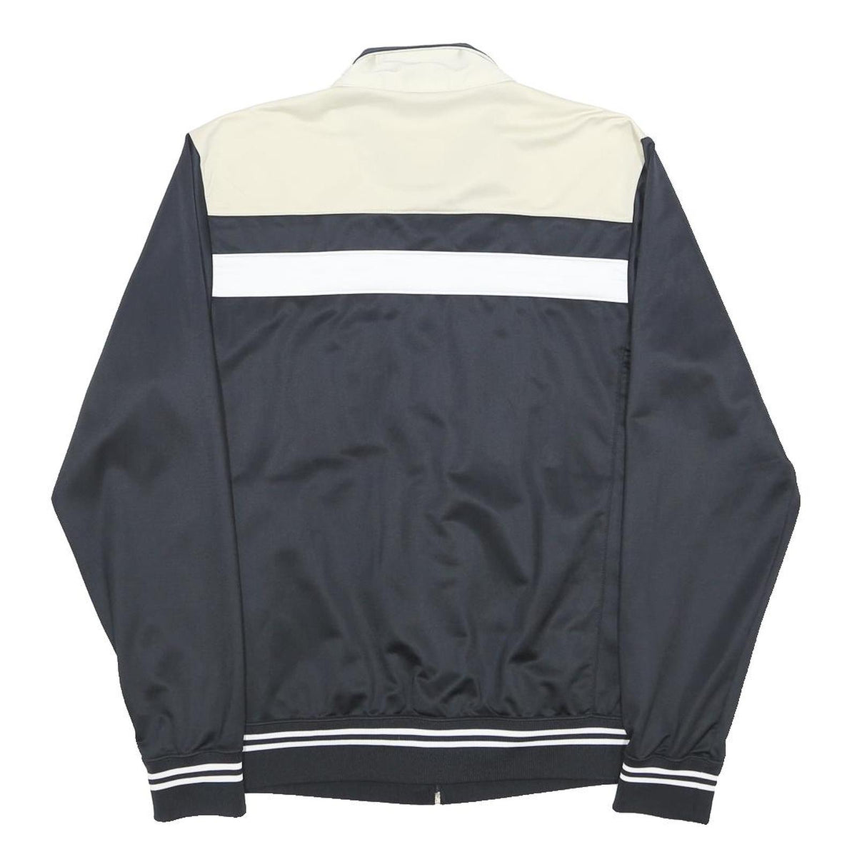 CHAMPION Mens Black & Cream Zip Jacket M Polyester Track Jacket Sportswear