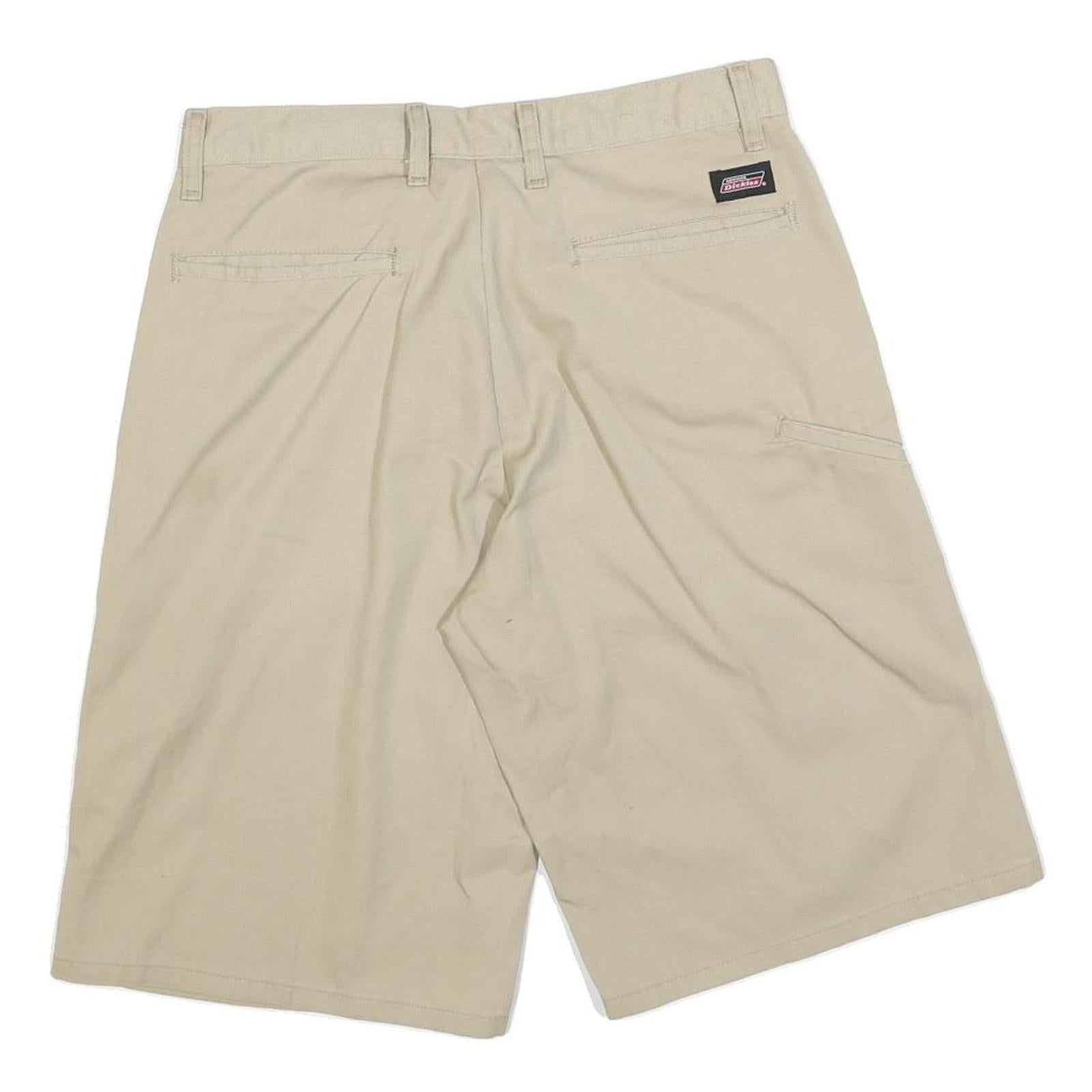 DICKIES Mens Shorts Beige Casual M W30 Workwear Cotton Blend