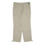 SCHOFFEL Womens Beige Regular Fit Zip Trousers W34 L32 Lightweight Outdoor