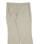 SCHOFFEL Womens Beige Regular Fit Zip Trousers W34 L32 Lightweight Outdoor