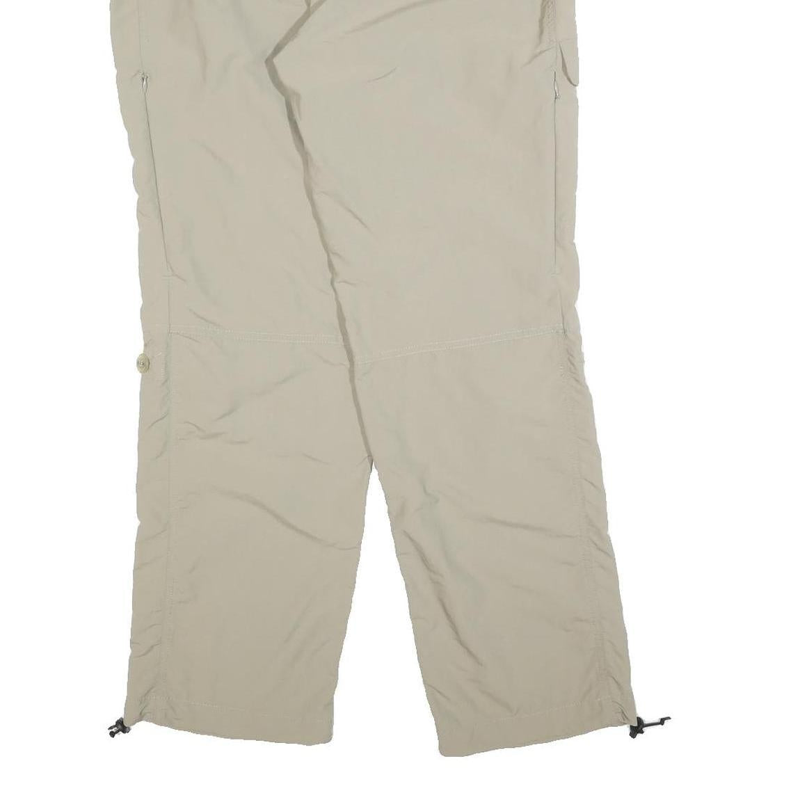 SCHOFFEL Womens Beige Regular Fit Zip Trousers W34 L32 Lightweight Outdoor