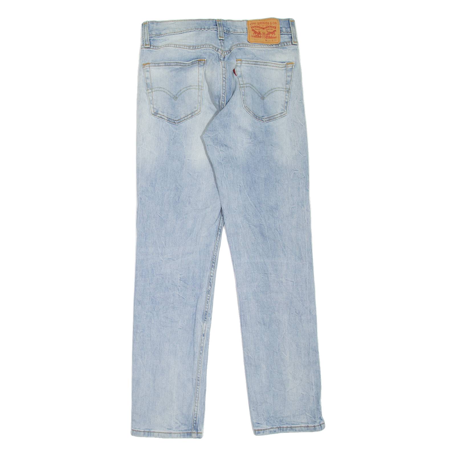 LEVI'S 511 Jeans Mens Blue Slim Straight Stone Wash W29 L30