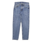 CARHARTT Womens Slim Blue Denim Jeans W28 L28 Cotton Blend Zip Casual Workwear