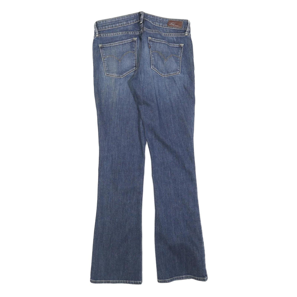 LEVI'S Womens Jeans Blue Slim Flared Denim Medium W26 L32 Classic Cotton Blend
