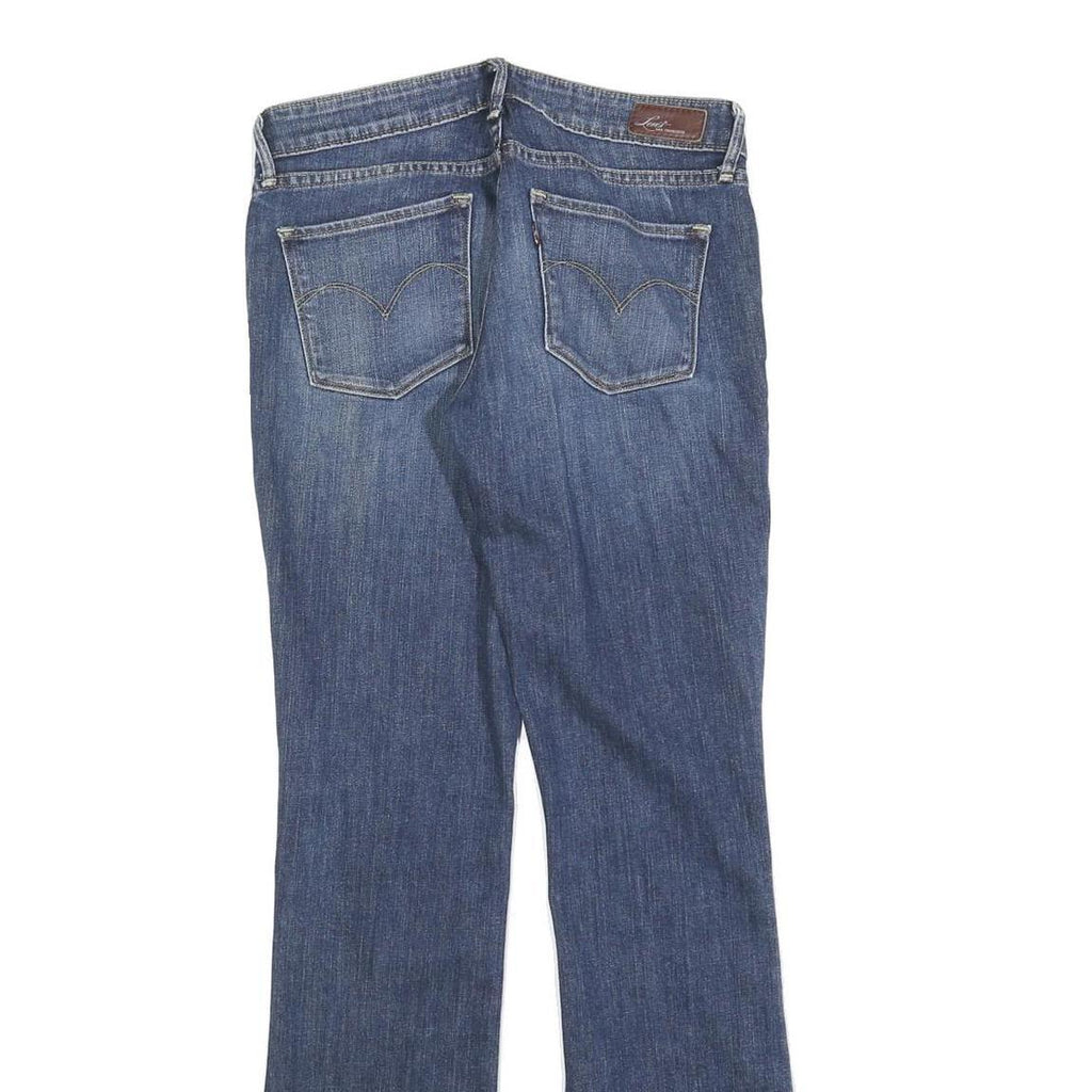 LEVI'S Womens Jeans Blue Slim Flared Denim Medium W26 L32 Classic Cotton Blend
