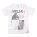 POETIC JUSTICE Mens White & Pink Graphic T-Shirt S Short Sleeve Crew Neck