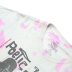 POETIC JUSTICE Mens White & Pink Graphic T-Shirt S Short Sleeve Crew Neck