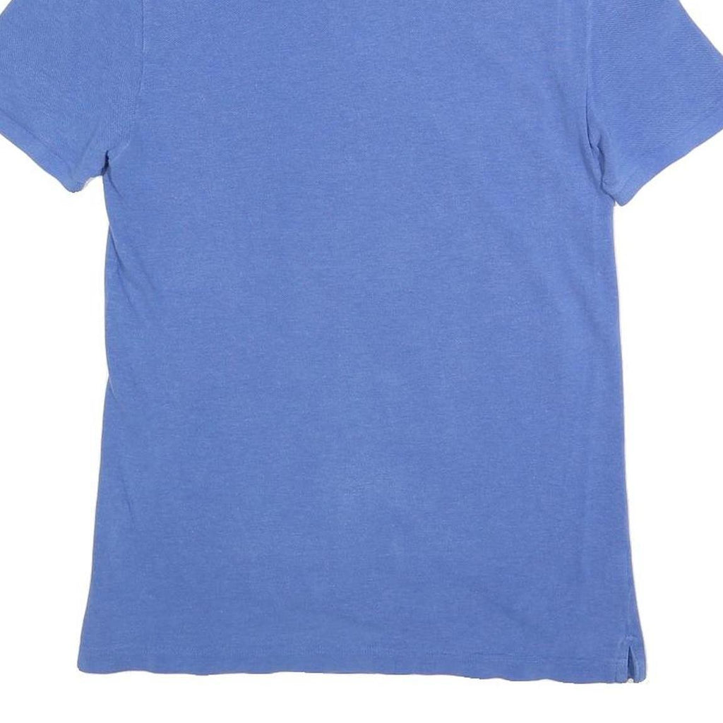LACOSTE Mens Blue Polo Shirt M Cotton Blend Short Sleeve Classic Fit