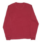 LEVI'S Mens Red Long Sleeve Crew Neck Graphic T-Shirt XL Cotton Blend