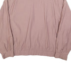 Mens Pink Button Jacket L Polyester Blend Plain Casual Lightweight