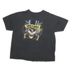 BRAVADO Mens Black Guns N Roses Graphic T-Shirt 2XL Short Sleeve Crew Neck Rock