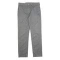 LEVI'S Mens Slim Grey Cotton Blend Slim Straight Trousers W30 L30 Casual Wear