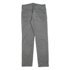 LEVI'S Mens Slim Grey Cotton Blend Slim Straight Trousers W30 L30 Casual Wear