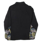 Womens Printed Top Black High Neck Long Sleeve L