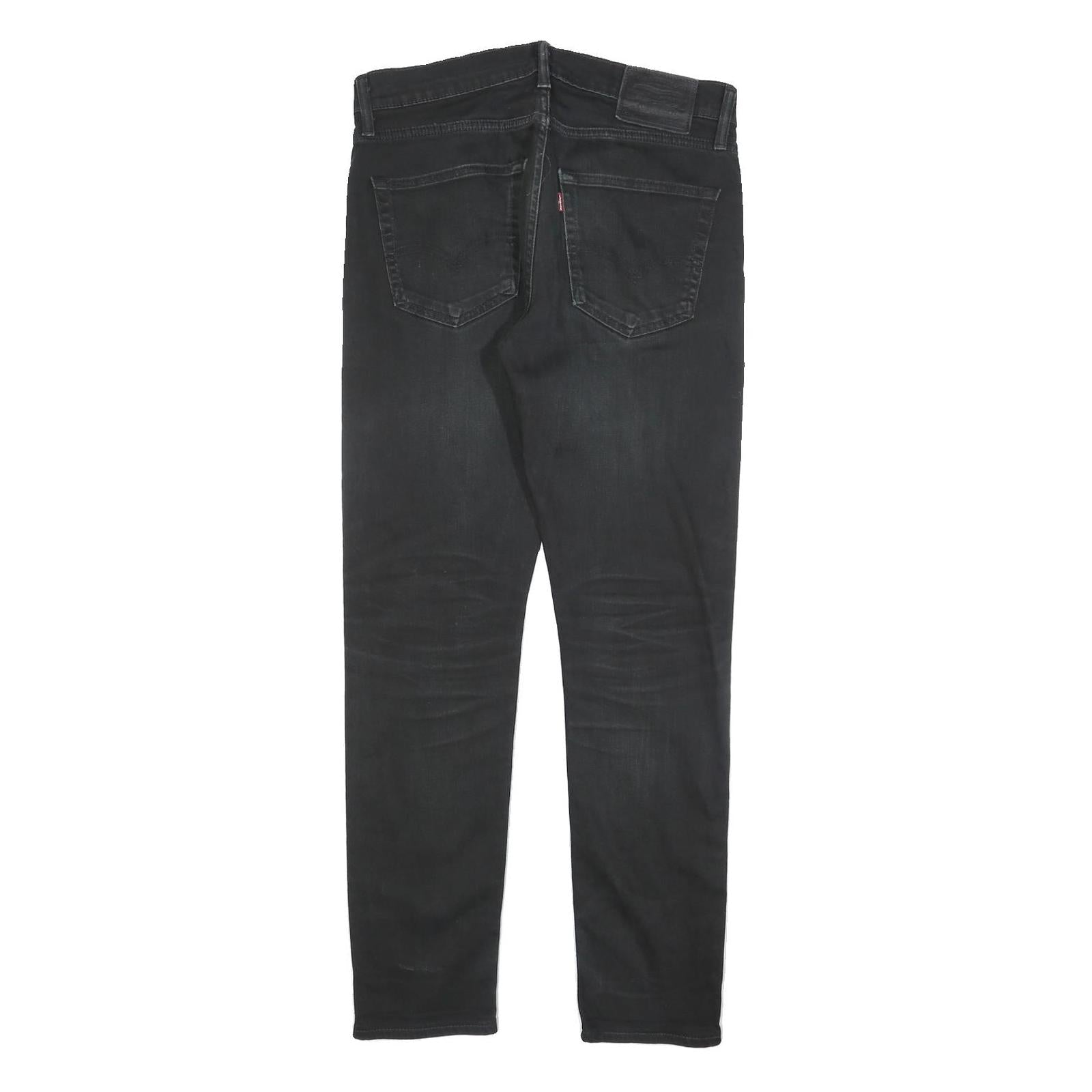 LEVI'S 512 BIG E Mens Jeans Black Slim Skinny Denim Medium W32 L32 Classic Style