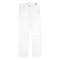 G-STAR Mens White Regular Jeans Denim W31 L34 Button Closure Casual Trousers