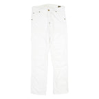 G-STAR Mens White Regular Jeans Denim W31 L34 Button Closure Casual Trousers