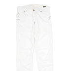 G-STAR Mens White Regular Jeans Denim W31 L34 Button Closure Casual Trousers
