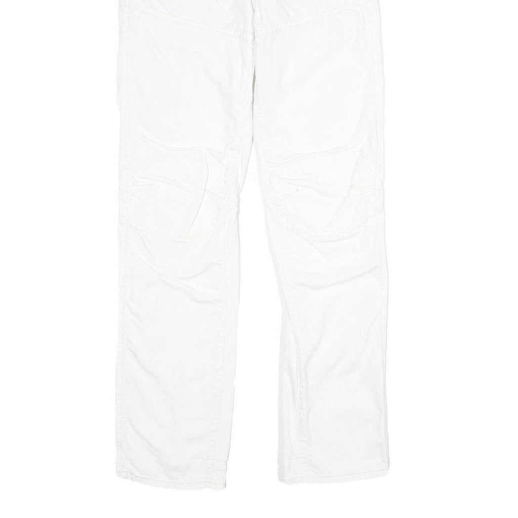 G-STAR Mens White Regular Jeans Denim W31 L34 Button Closure Casual Trousers