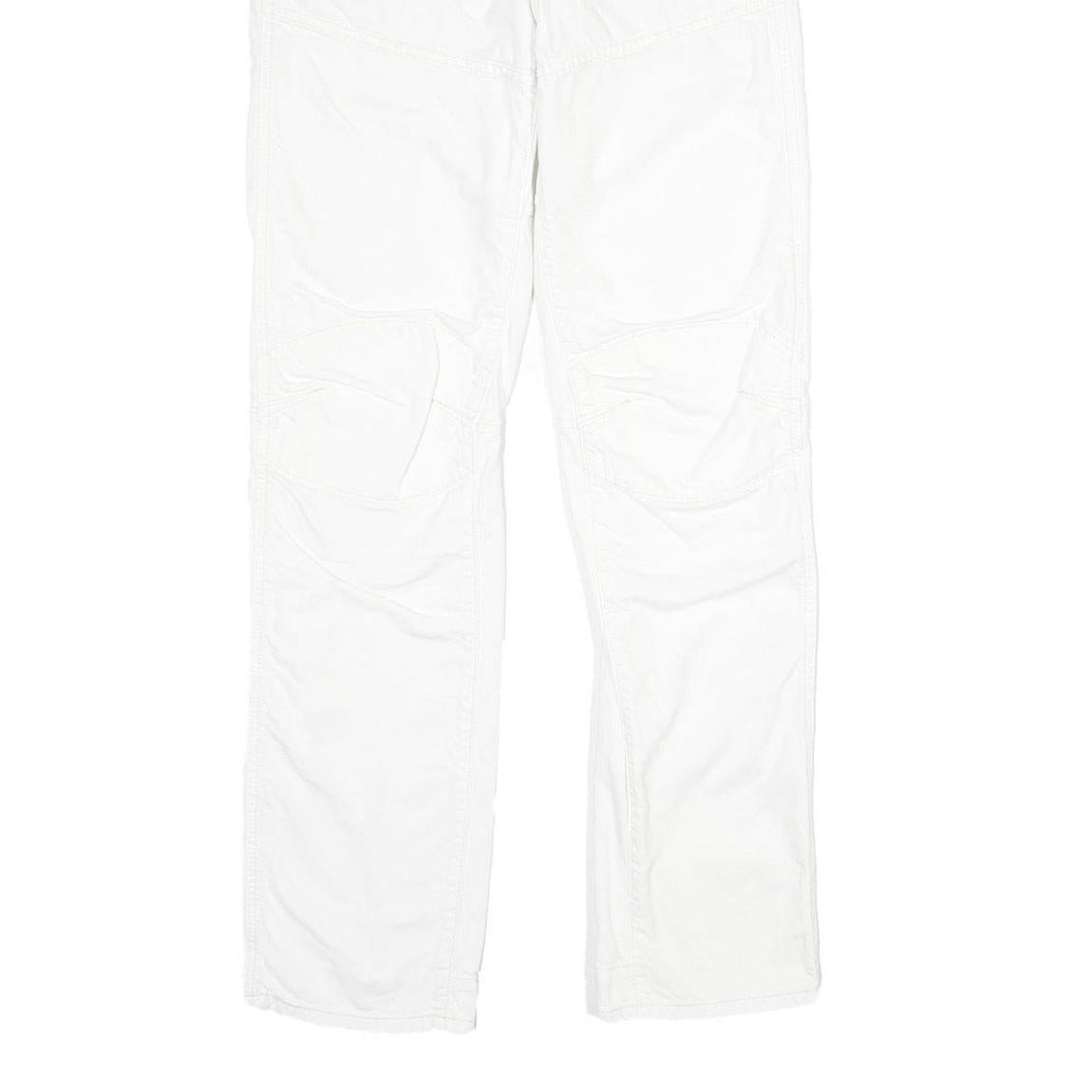 G-STAR Mens White Regular Jeans Denim W31 L34 Button Closure Casual Trousers