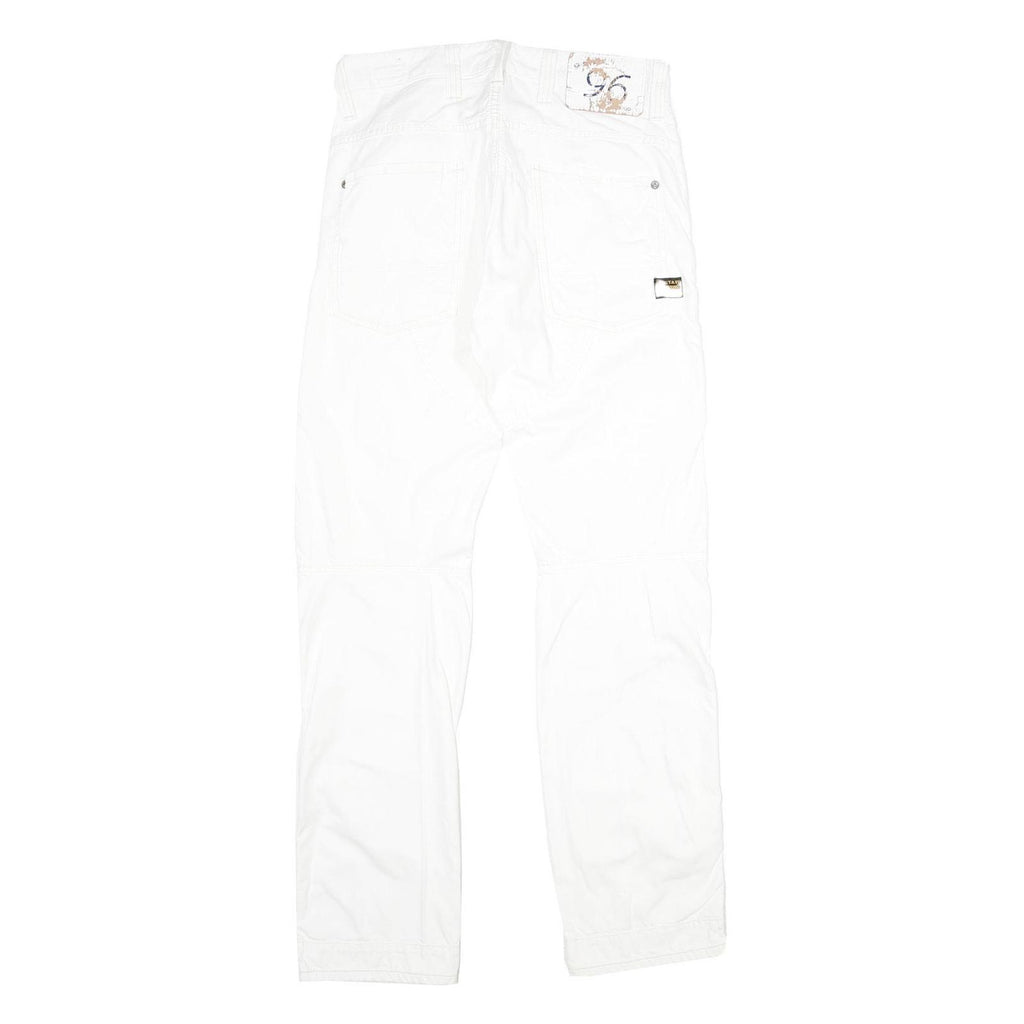 G-STAR Mens White Regular Jeans Denim W31 L34 Button Closure Casual Trousers