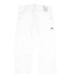 G-STAR Mens White Regular Jeans Denim W31 L34 Button Closure Casual Trousers