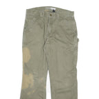 CARHARTT Mens Cotton Blend Relaxed Straight Trousers W33 L30 Workwear Utility