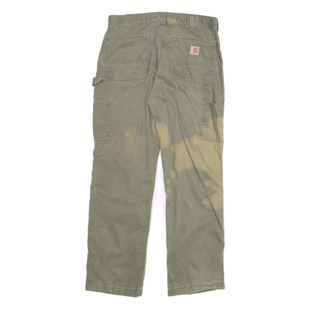 CARHARTT Mens Cotton Blend Relaxed Straight Trousers W33 L30 Workwear Utility