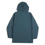 CARHARTT WIP Mens Blue Nylon Hooded Jacket S Zip Workwear Outerwear