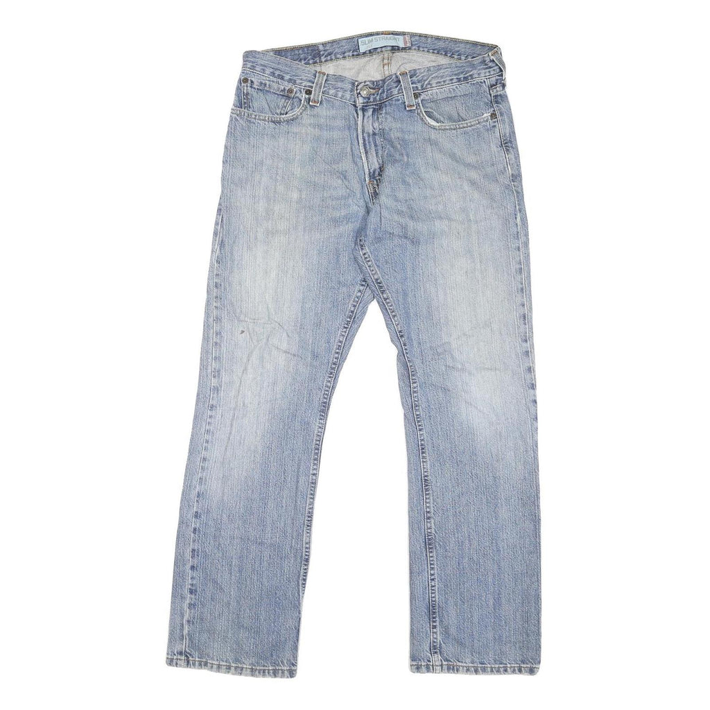 LEVI'S 514 Slim Mens Jeans Blue Slim Straight Denim Medium W33 L30 Classic