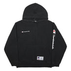 SUPREME X CHAMPION FW16 Mens Black Hoodie XL Cotton Pullover Casual Wear