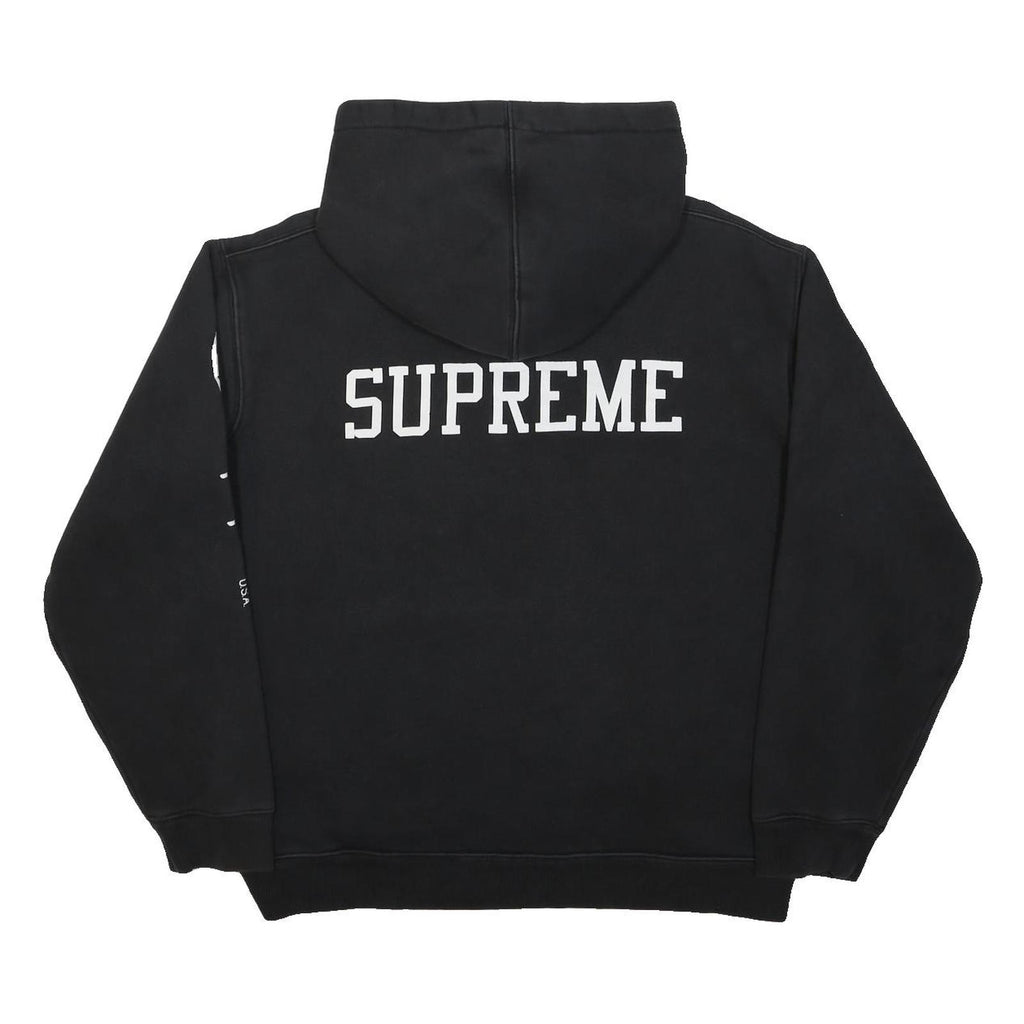 SUPREME X CHAMPION FW16 Mens Black Hoodie XL Cotton Pullover Casual Wear