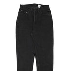 LEVI'S Womens Black Relaxed Straight Denim Medium W26 L29 Classic Zip Jeans