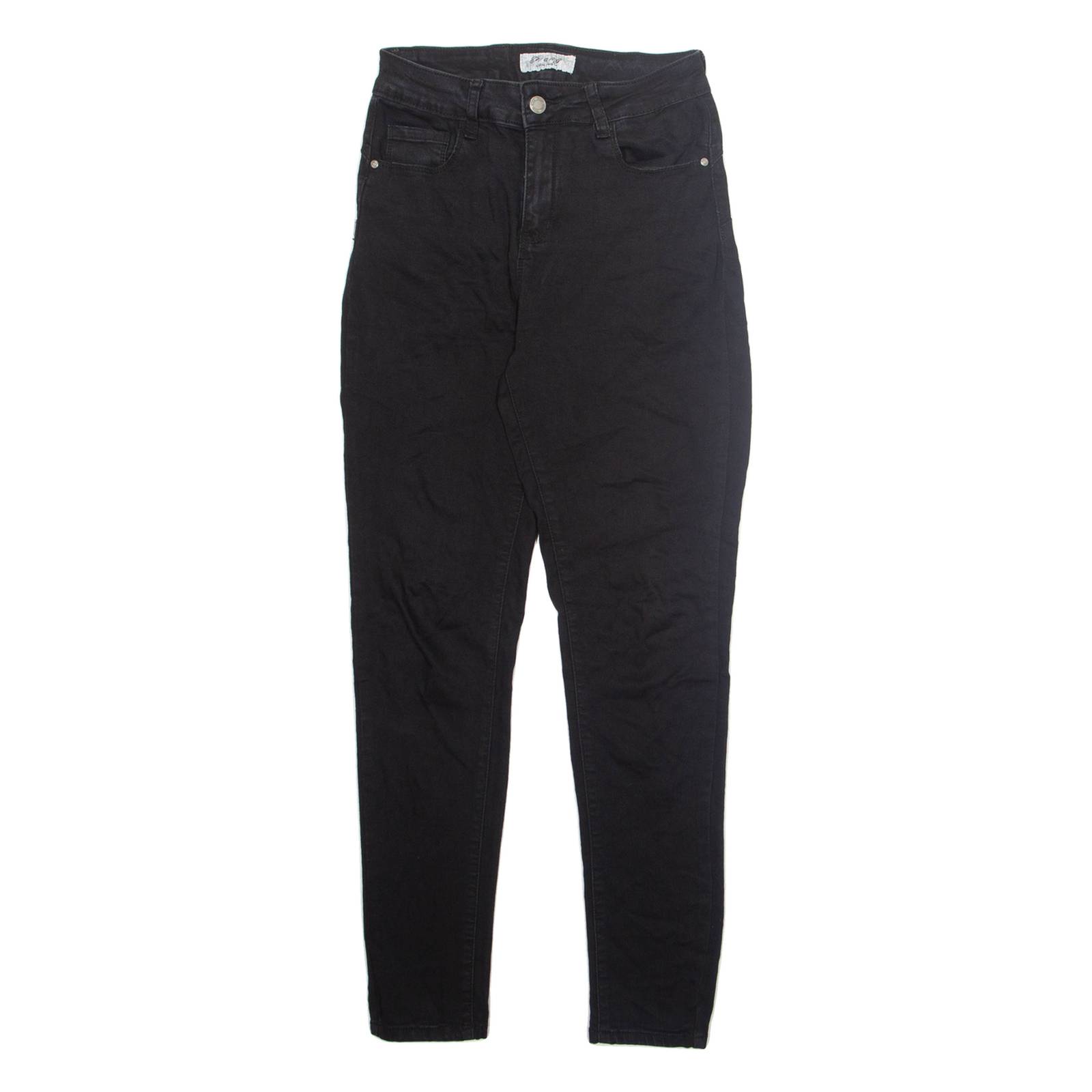 TRANG Womens Jeans Black Regular Tapered W24 L28