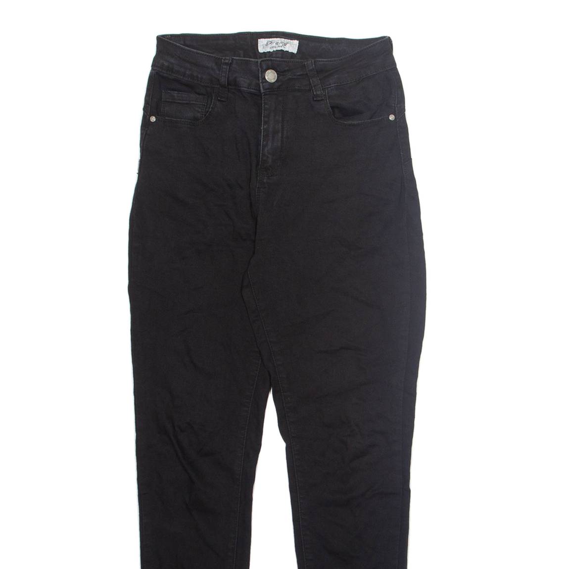 TRANG Womens Jeans Black Regular Tapered W24 L28
