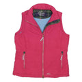 MUSTO Womens Pink Jacket UK 12 Polyester Blend Quilted Sleeveless Zip Outdoor