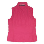 MUSTO Womens Pink Jacket UK 12 Polyester Blend Quilted Sleeveless Zip Outdoor