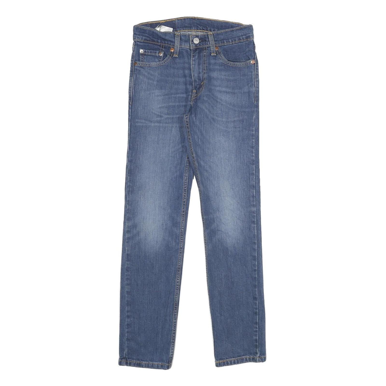 LEVI'S 511 Slim Mens Jeans Blue Slim Skinny Denim Medium W26 L29 Stretch Zip