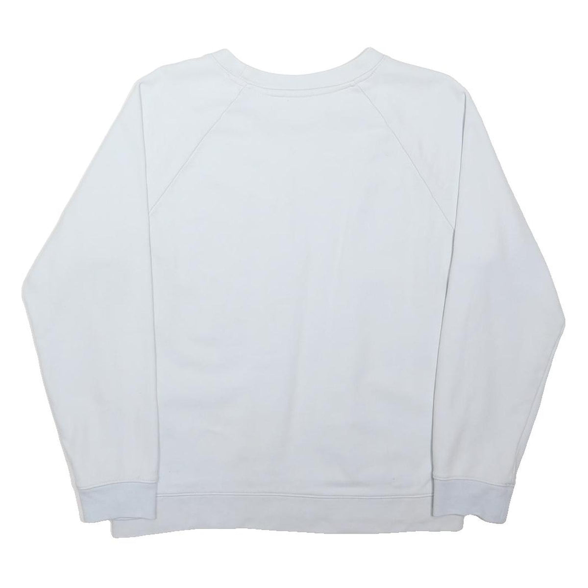 LEVI'S Mens White S Logo Crew Neck Sweatshirt Cotton Blend Pullover