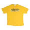 NFL Mens Yellow Chargers Graphic T-Shirt XL Short Sleeve Crew Neck Cotton