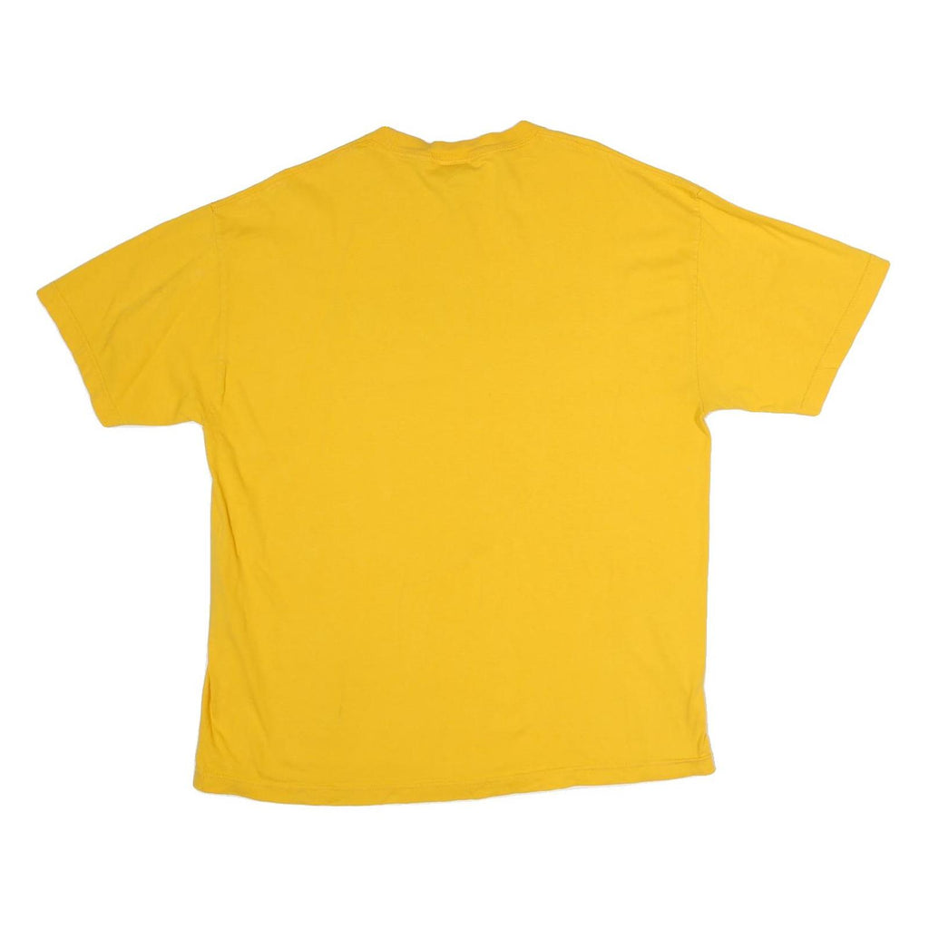 NFL Mens Yellow Chargers Graphic T-Shirt XL Short Sleeve Crew Neck Cotton