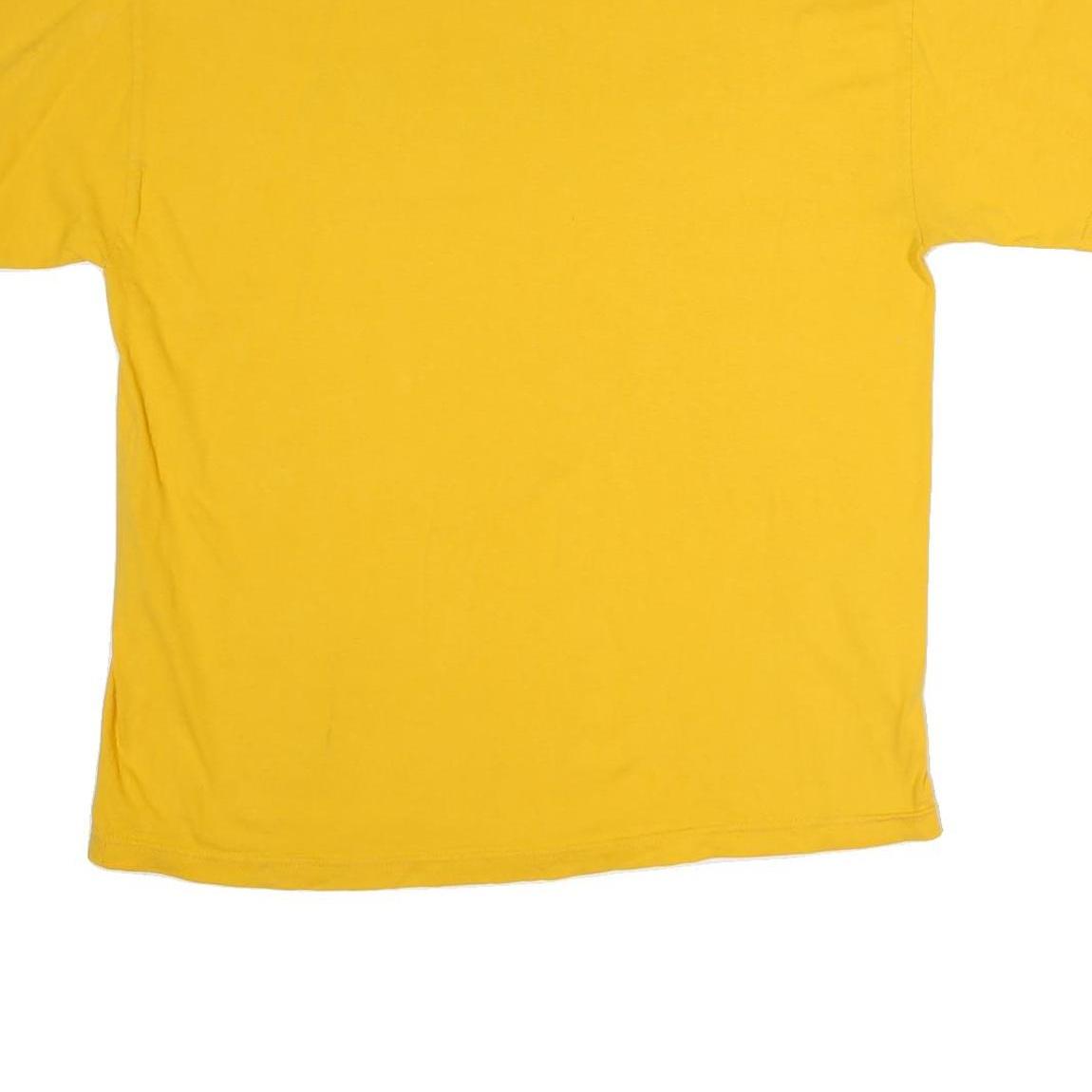 NFL Mens Yellow Chargers Graphic T-Shirt XL Short Sleeve Crew Neck Cotton