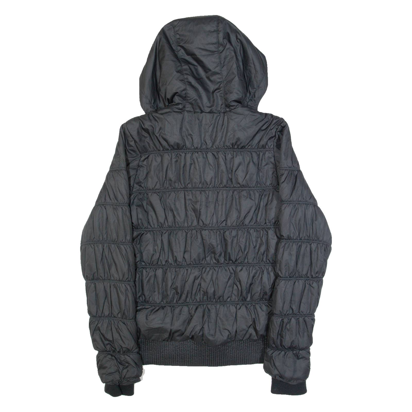 COLUMBIA Omni-Heat Womens Puffer Coat Black Hooded S