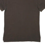TOMMY HILFIGER Mens Brown Short Sleeve Plain XL Cotton Blend Polo Shirt